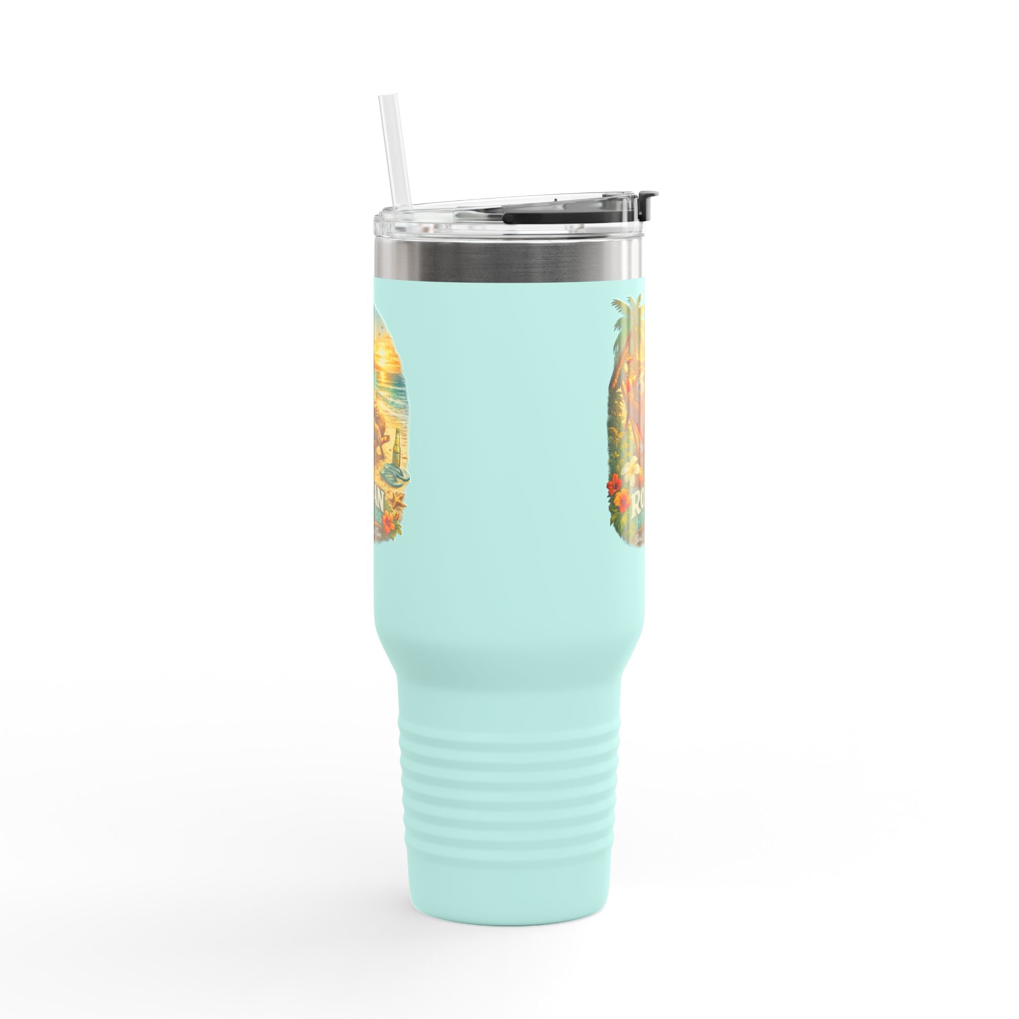 Roatan Honduras Tropical Sloth 40oz Insulated Travel Mug
