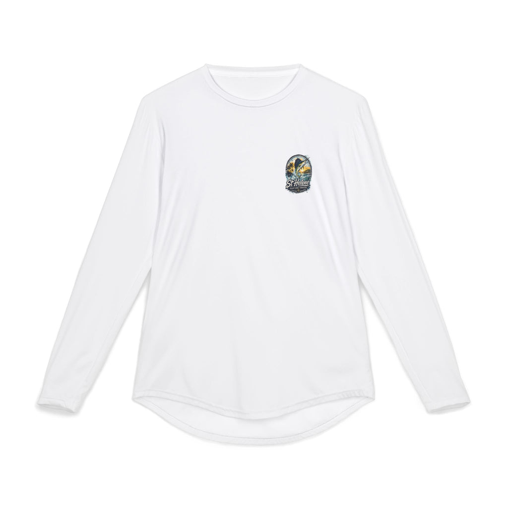 St. Helene Marlin Fishing UV Long Sleeve Shirt — Men’s Sun Protection Beach Tee