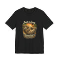 Sloth 'Just a Lazy Living Life' Graphic Tee — Beach Sunset Relaxed T-Shirt
