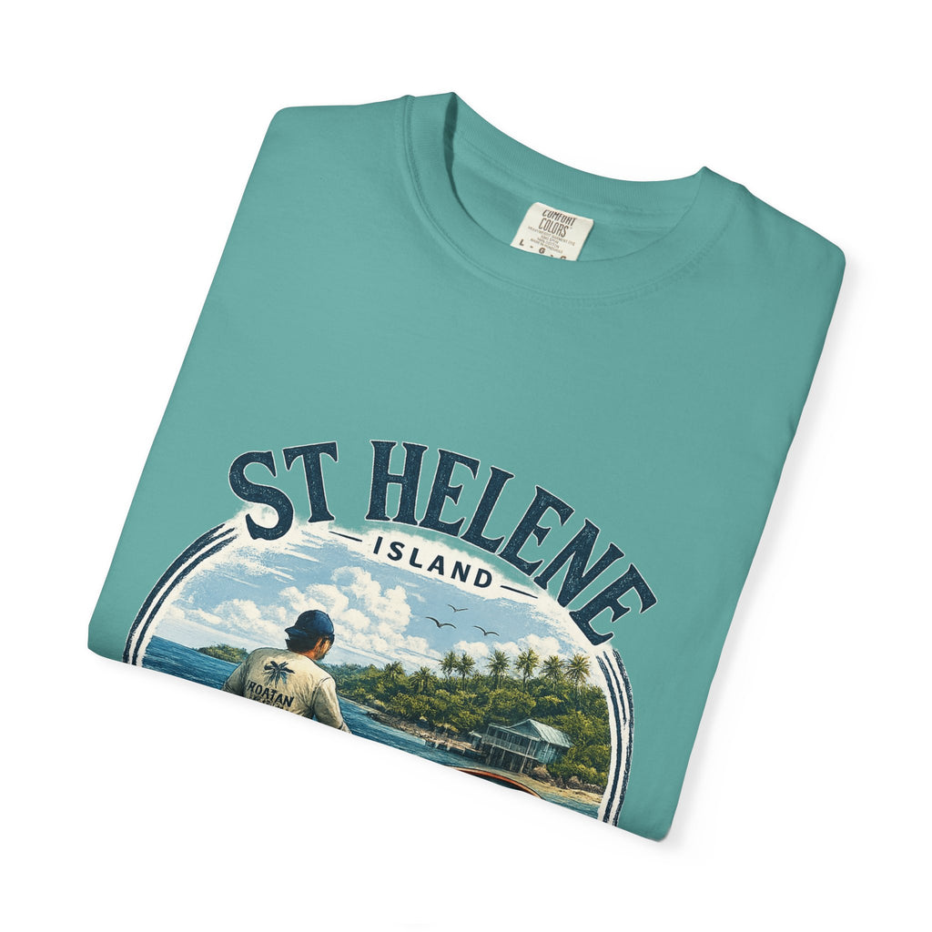 St. Helene Island Roatán Vintage Fishing T-Shirt