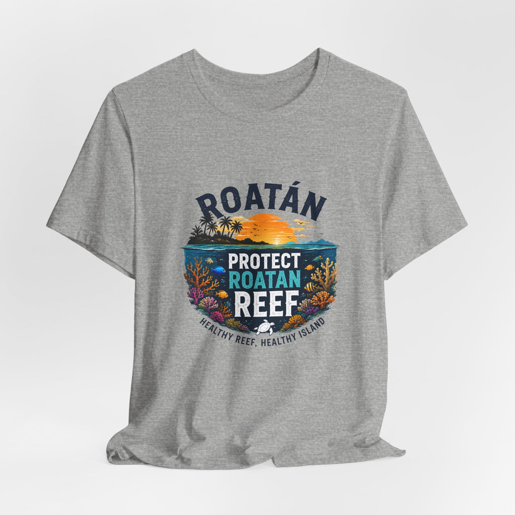 Roatán Protect Reef T-Shirt — Save the Coral, Tropical Island Tee