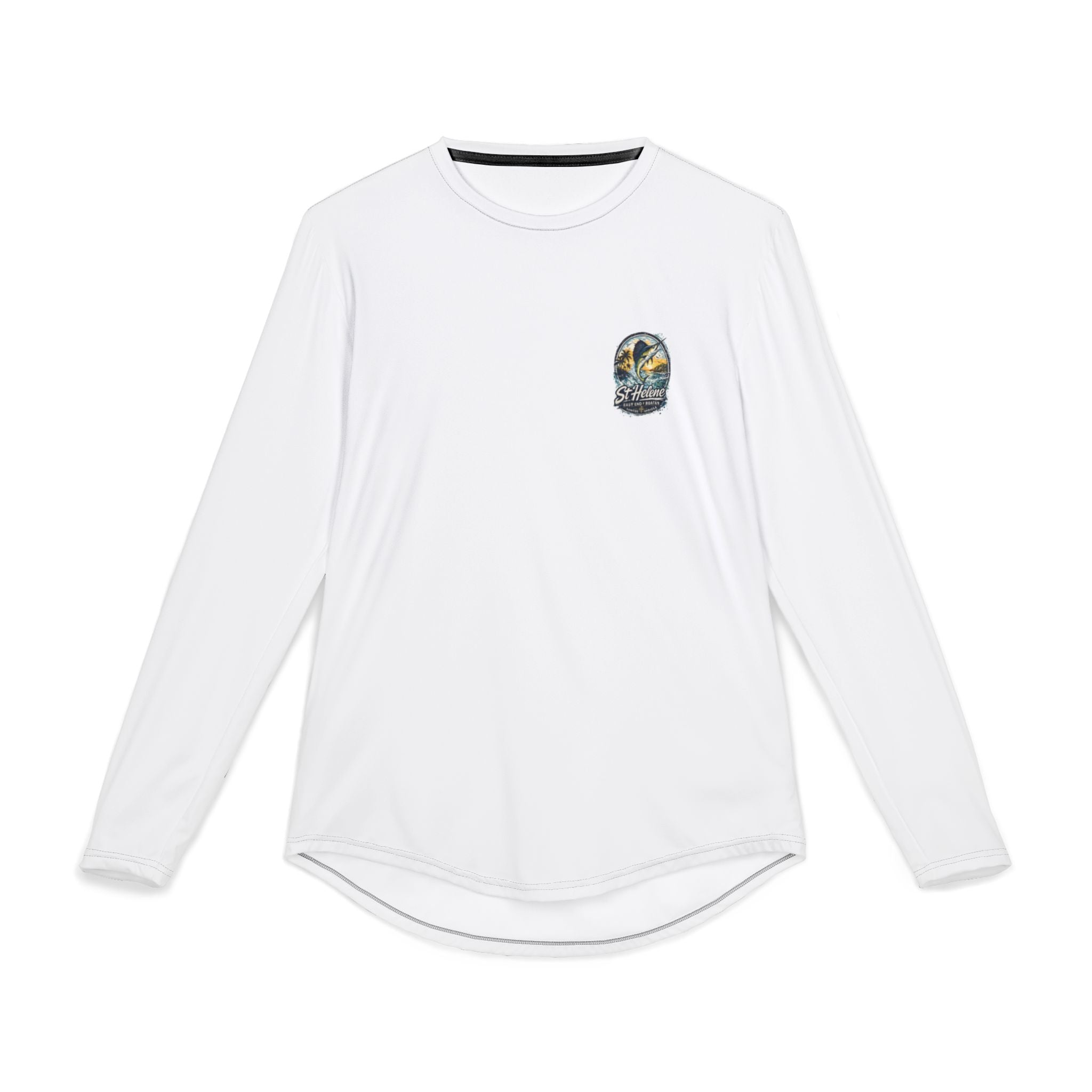 St. Helene Marlin Fishing UV Long Sleeve Shirt — Men’s Sun Protection Beach Tee