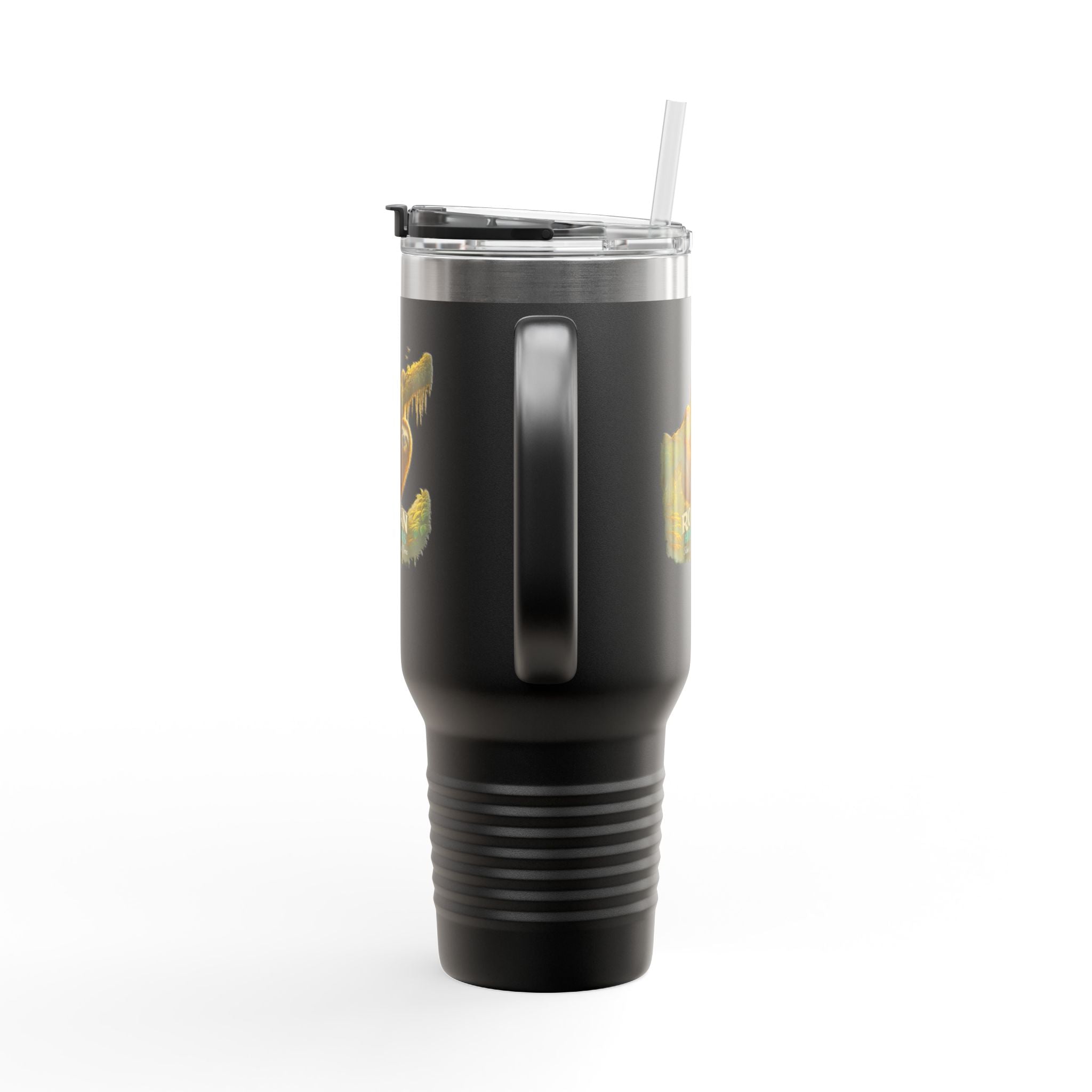 Roatán Sloth 40oz Insulated Travel Mug — Tropical Wildlife Coffee Tumbler