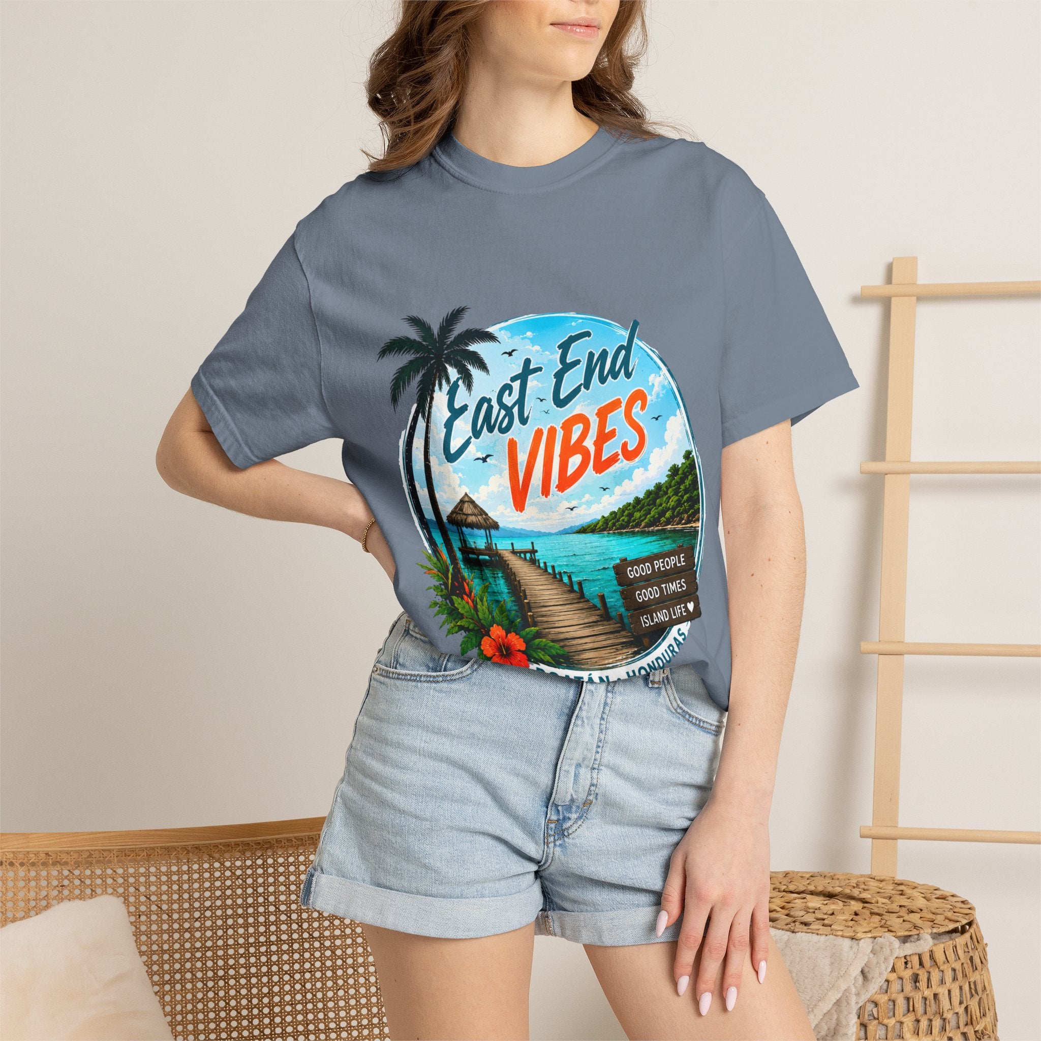 East End Vibes T-Shirt — Roatán Honduras Beach Graphic Tee