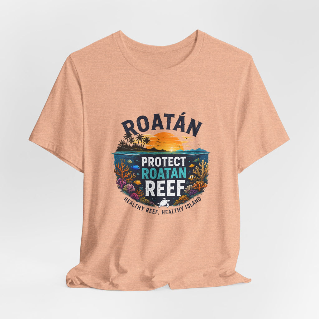 Roatán Protect Reef T-Shirt — Save the Coral, Tropical Island Tee