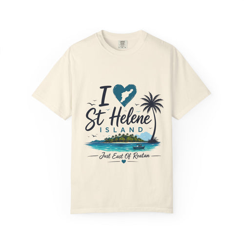 I  St Helene Island T-Shirt — Tropical Palm Beach Vacation Tee