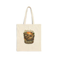 Sloth Living Life Tote Bag – "Just a Lazy Living Life" Cotton Canvas Beach Tote