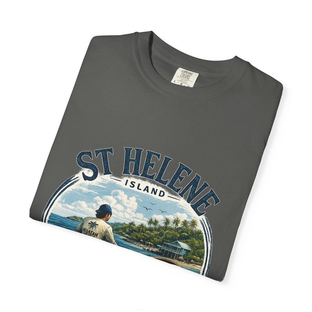 St. Helene Island Roatán Vintage Fishing T-Shirt