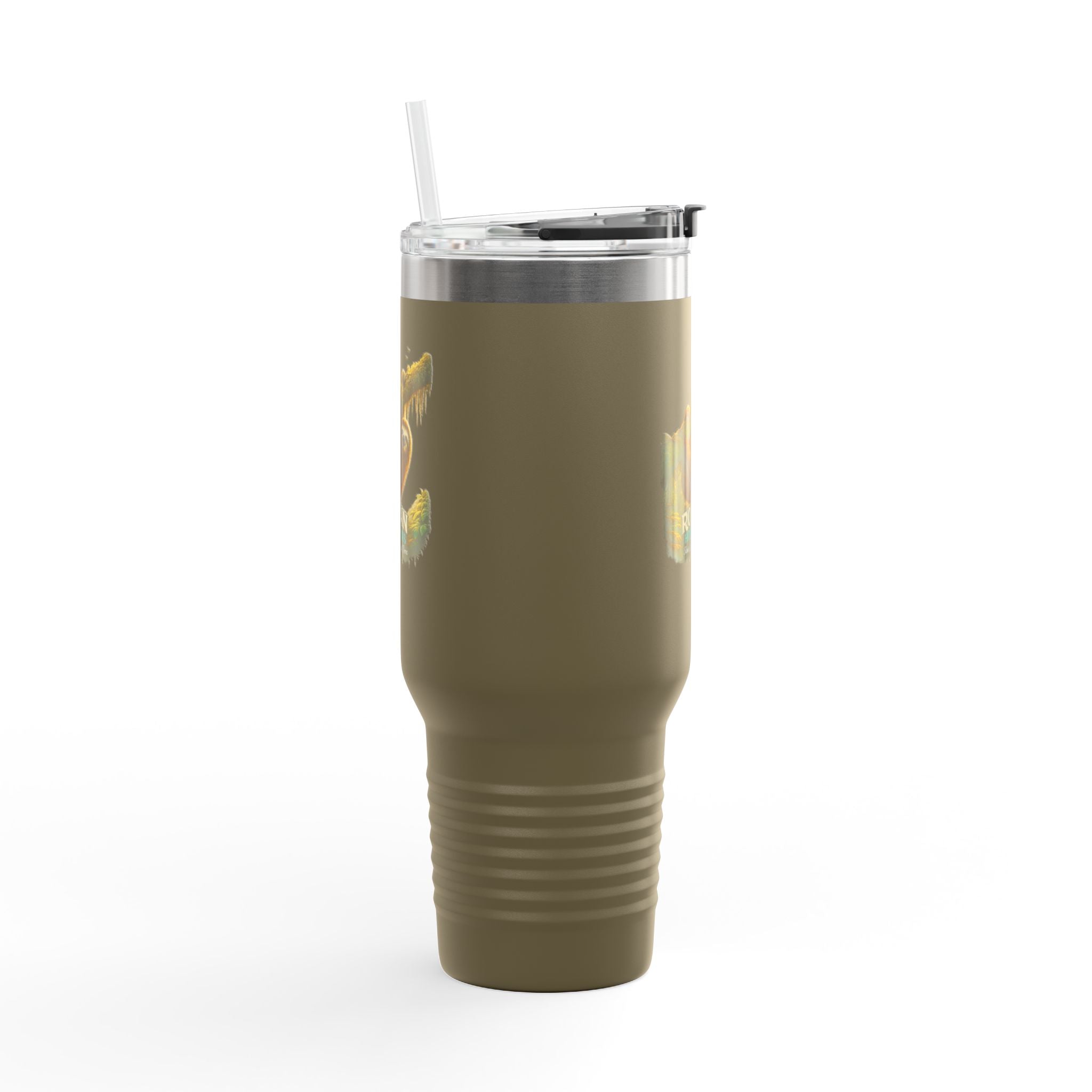 Roatán Sloth 40oz Insulated Travel Mug — Tropical Wildlife Coffee Tumbler