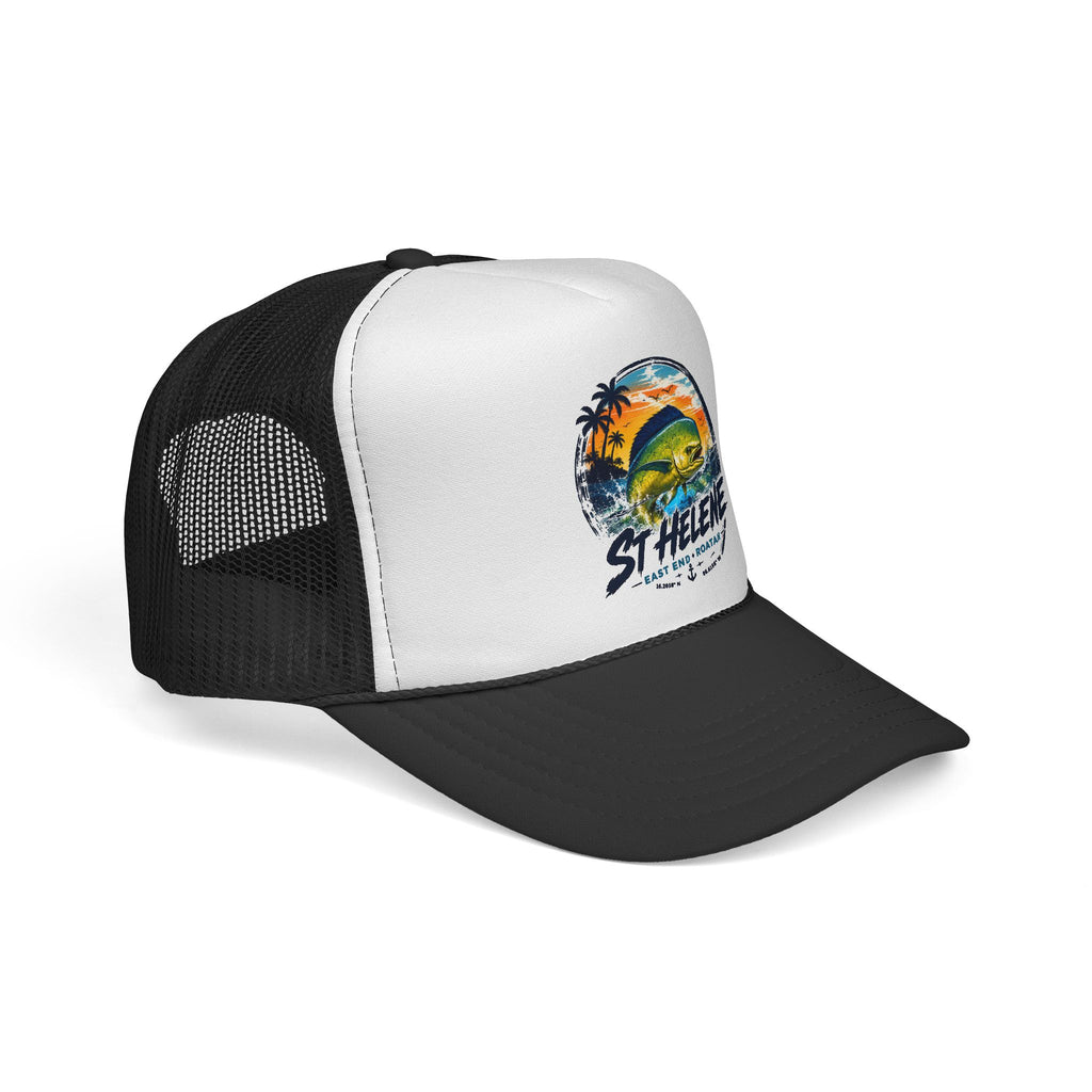 St. Helene Mahi-Mahi Trucker Hat — Vintage Tropical Fishing Cap