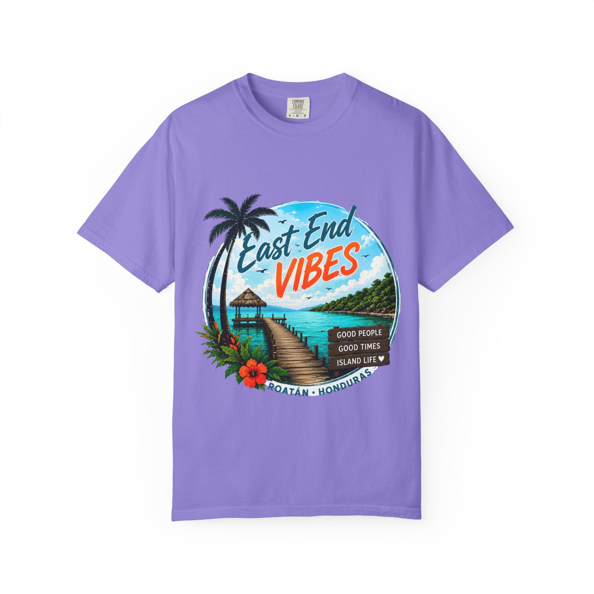 East End Vibes T-Shirt — Roatán Honduras Beach Graphic Tee