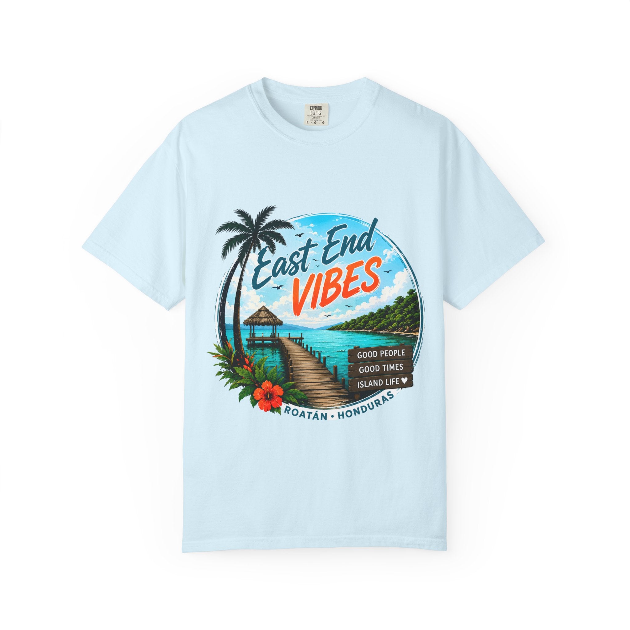 East End Vibes T-Shirt — Roatán Honduras Beach Graphic Tee