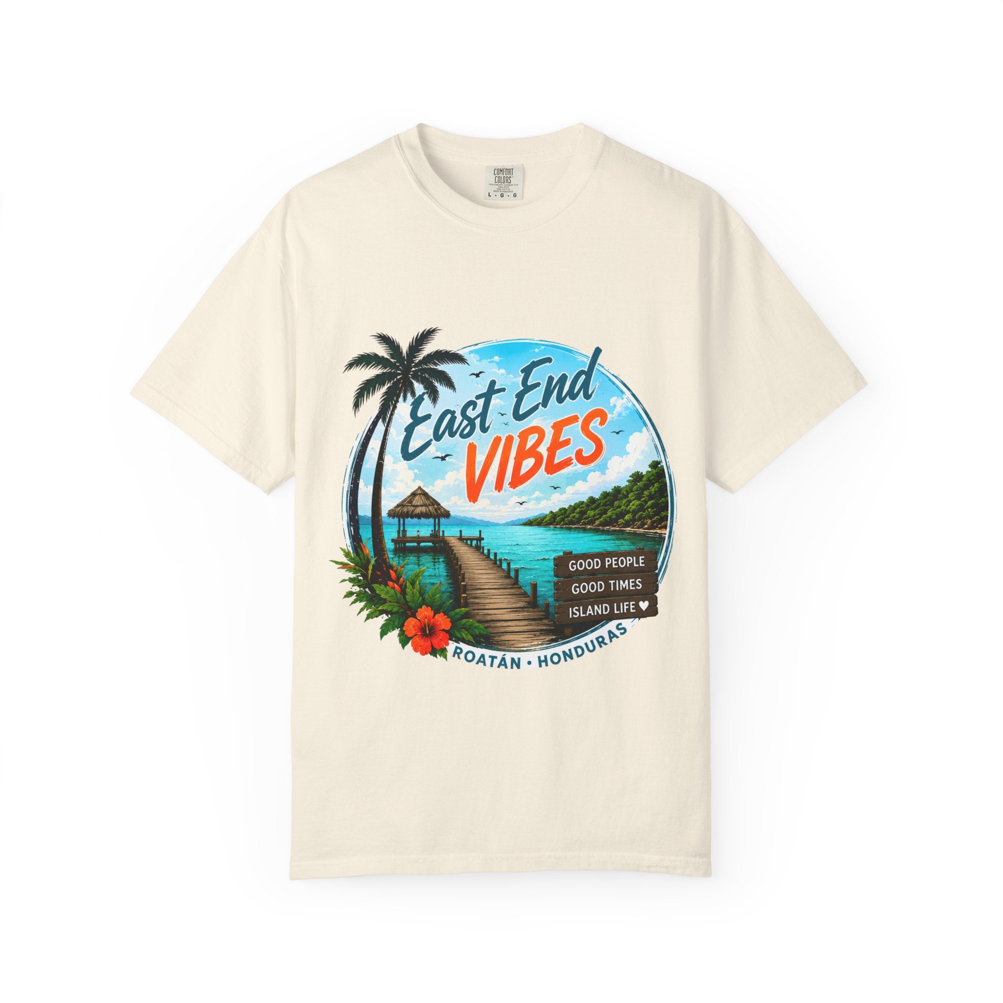 East End Vibes T-Shirt — Roatán Honduras Beach Graphic Tee