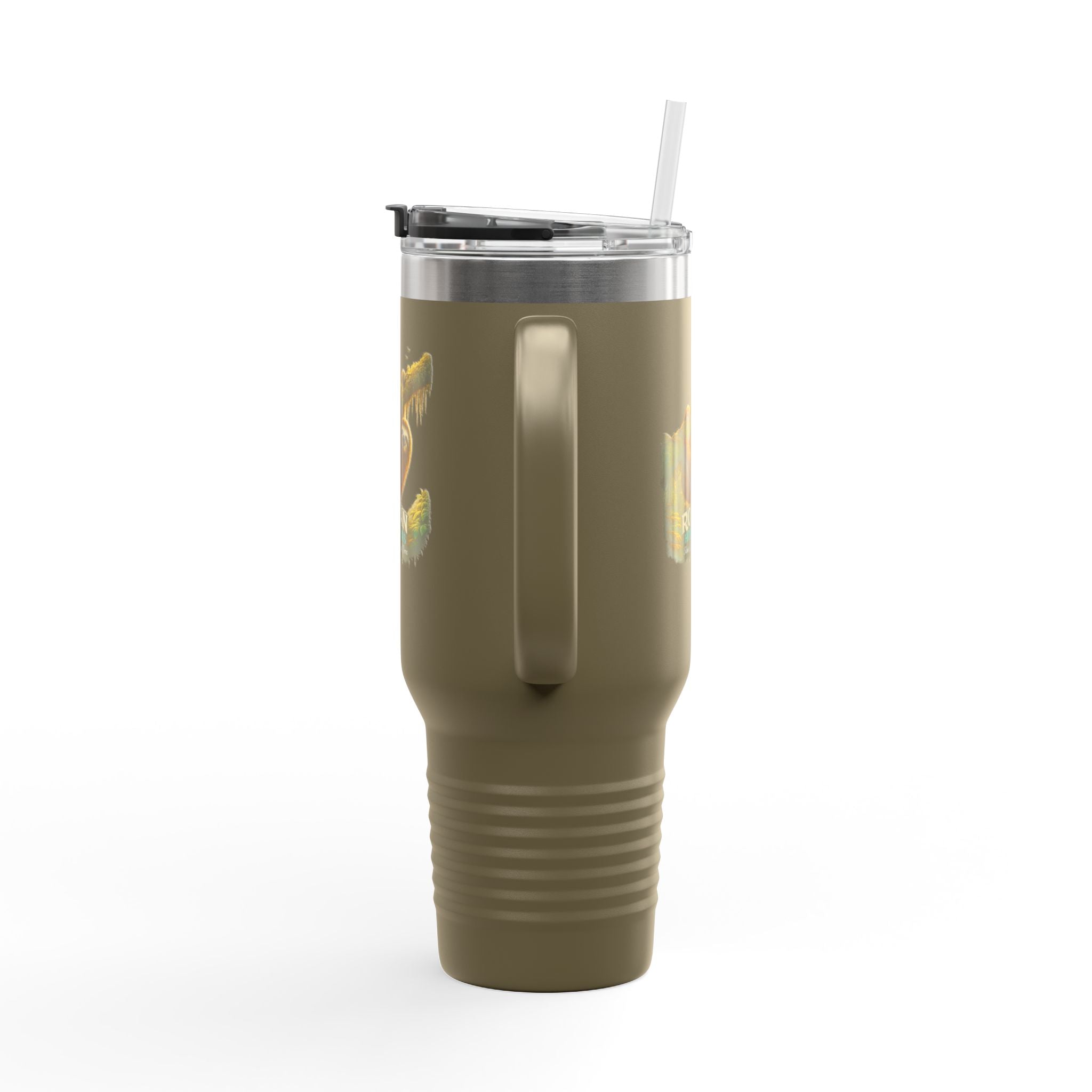 Roatán Sloth 40oz Insulated Travel Mug — Tropical Wildlife Coffee Tumbler