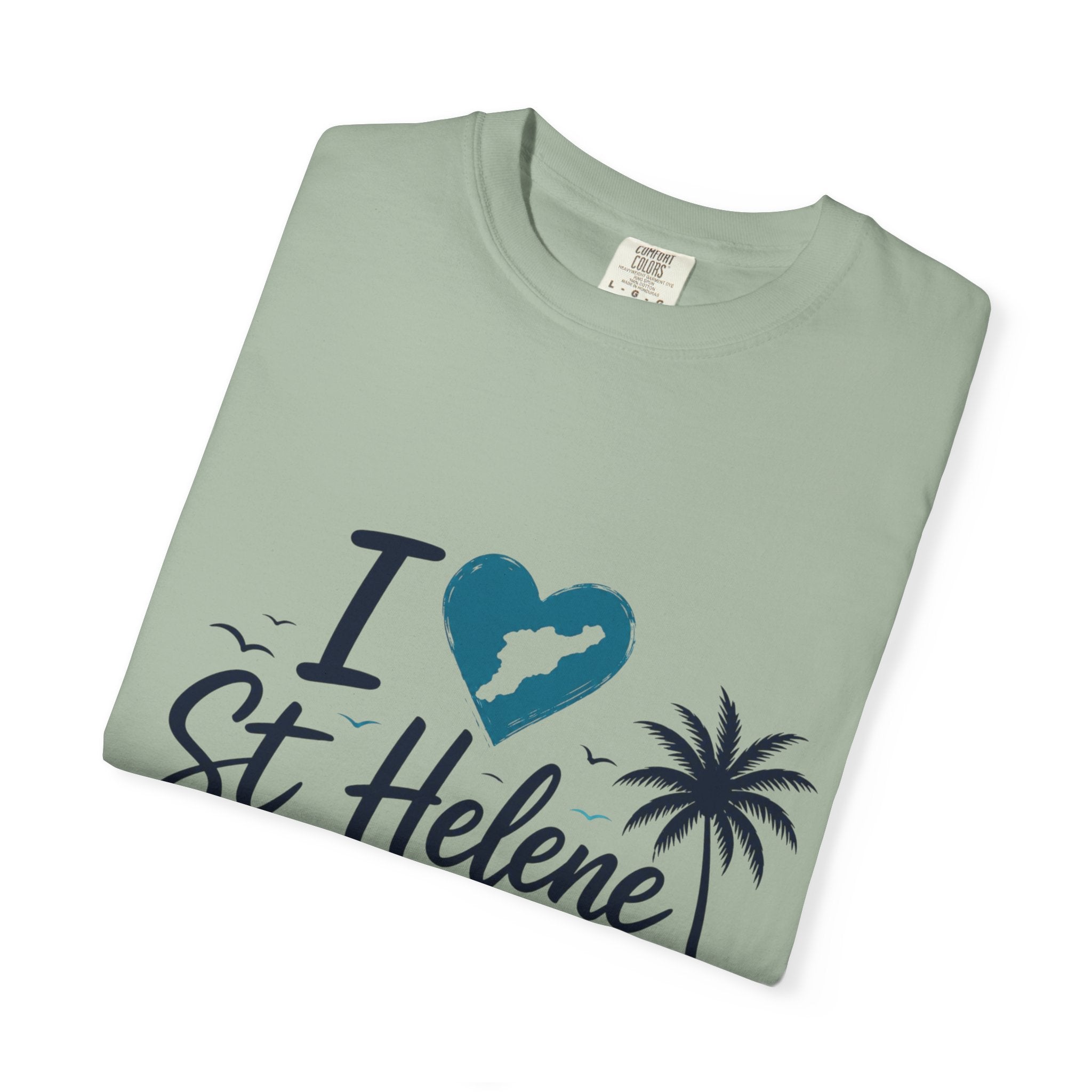 I  St Helene Island T-Shirt — Tropical Palm Beach Vacation Tee