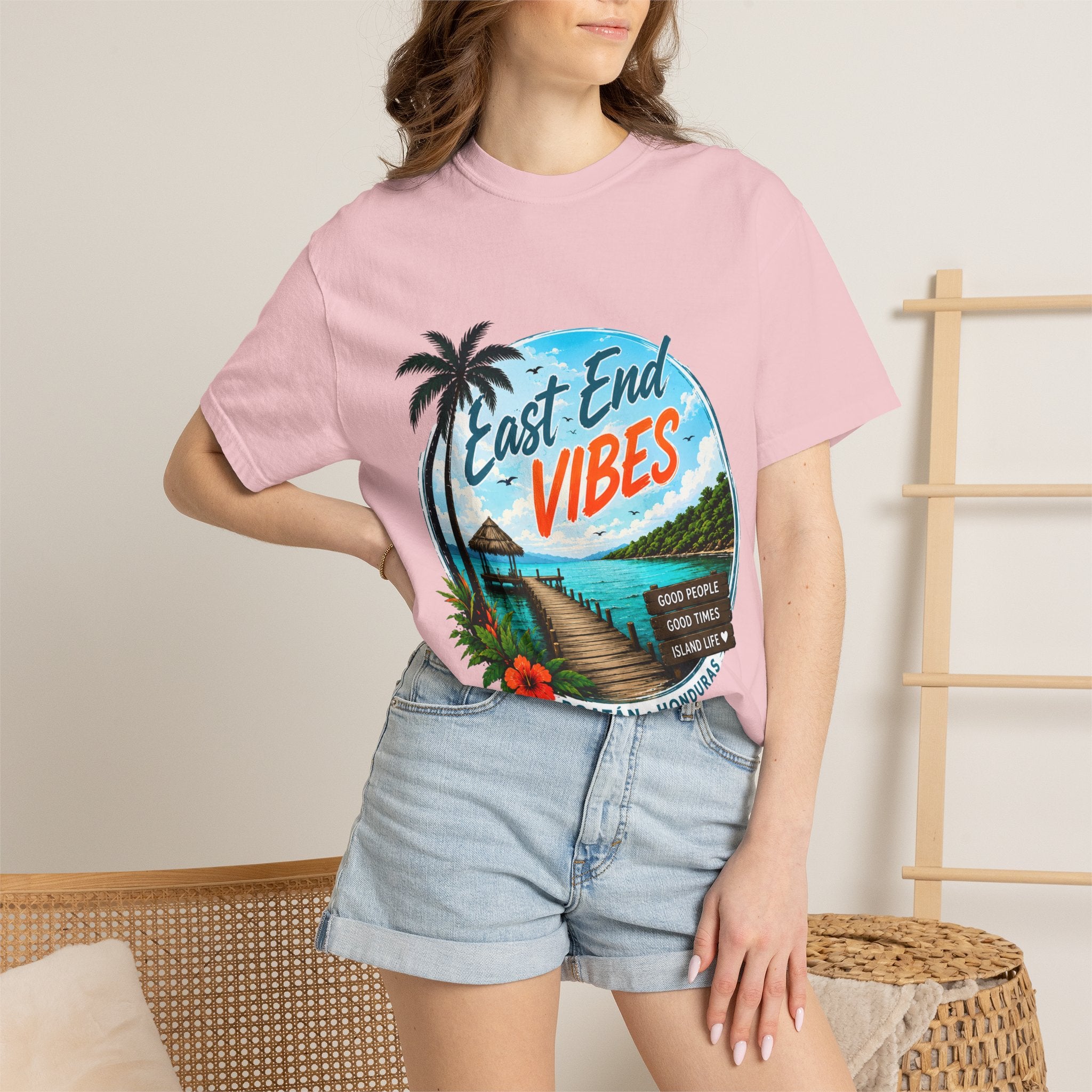East End Vibes T-Shirt — Roatán Honduras Beach Graphic Tee