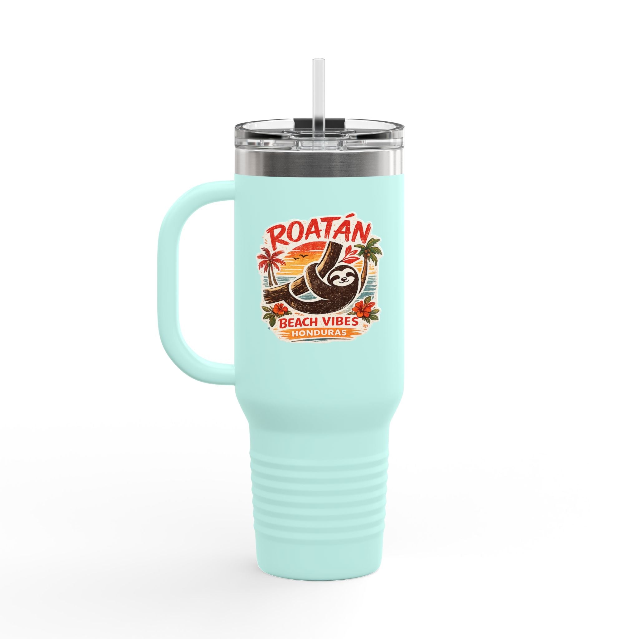 Roatán Beach Vibes 40oz Insulated Travel Mug
