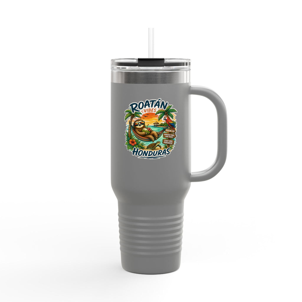 Roatán Honduras Travel Mug — 40oz Insulated Beach Vacation Tumbler