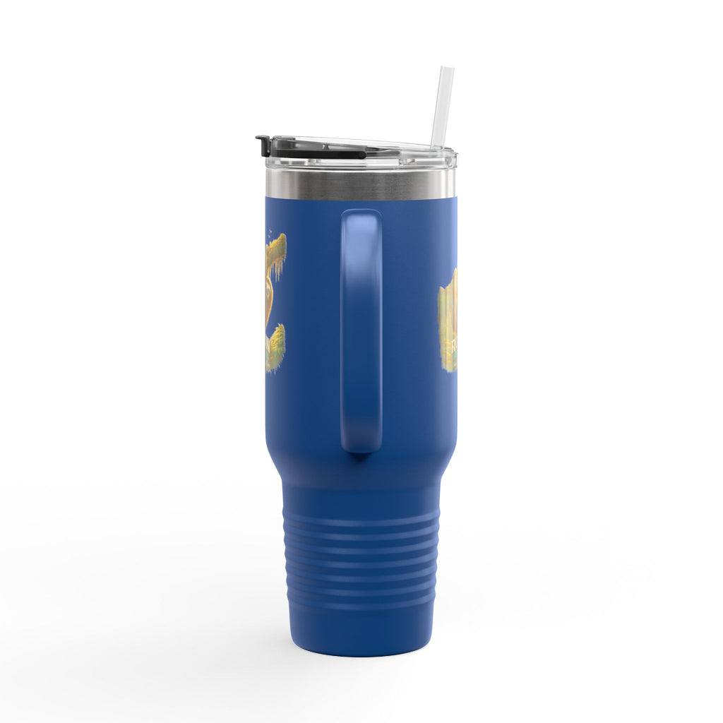 Roatán Sloth 40oz Insulated Travel Mug — Tropical Wildlife Coffee Tumbler