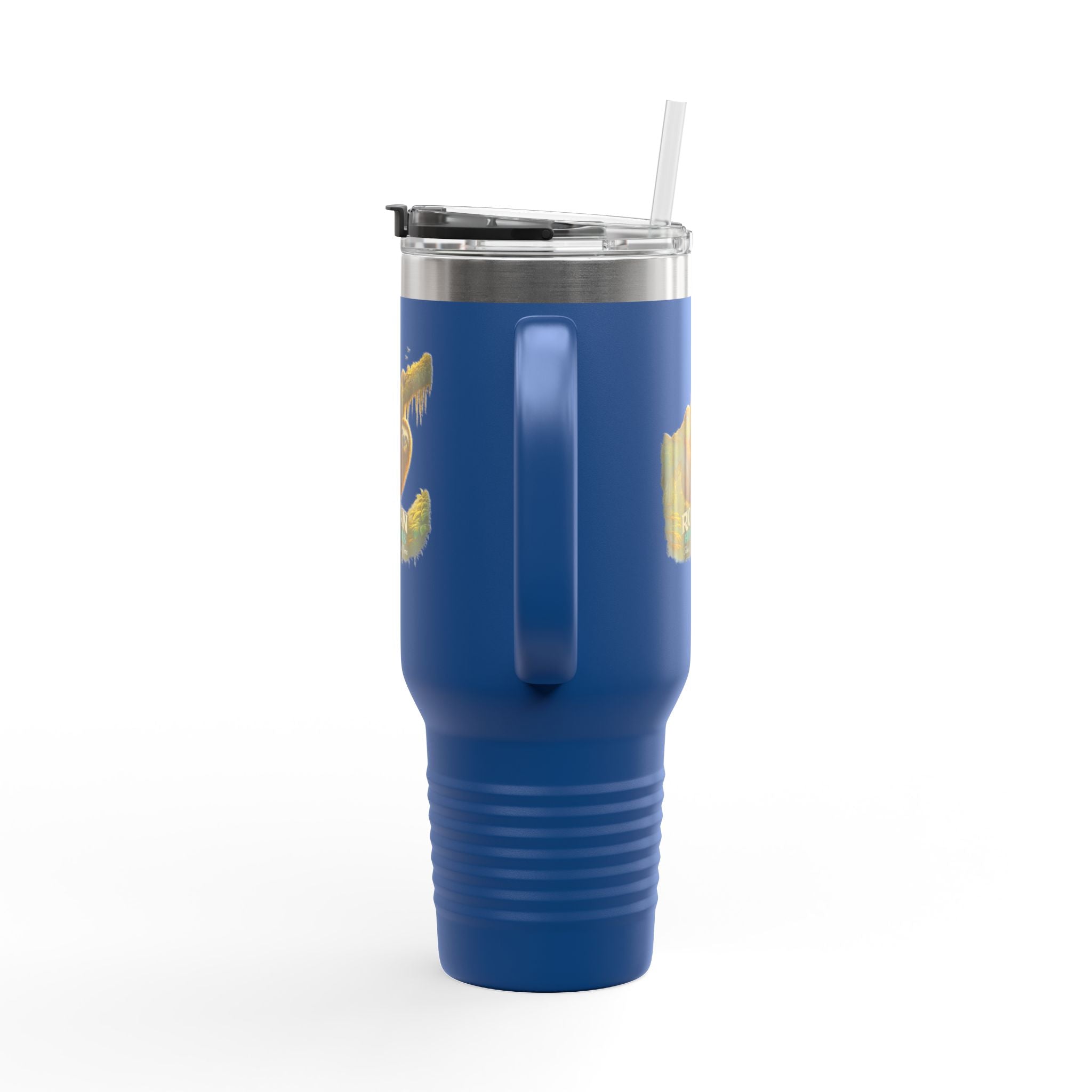 Roatán Sloth 40oz Insulated Travel Mug — Tropical Wildlife Coffee Tumbler