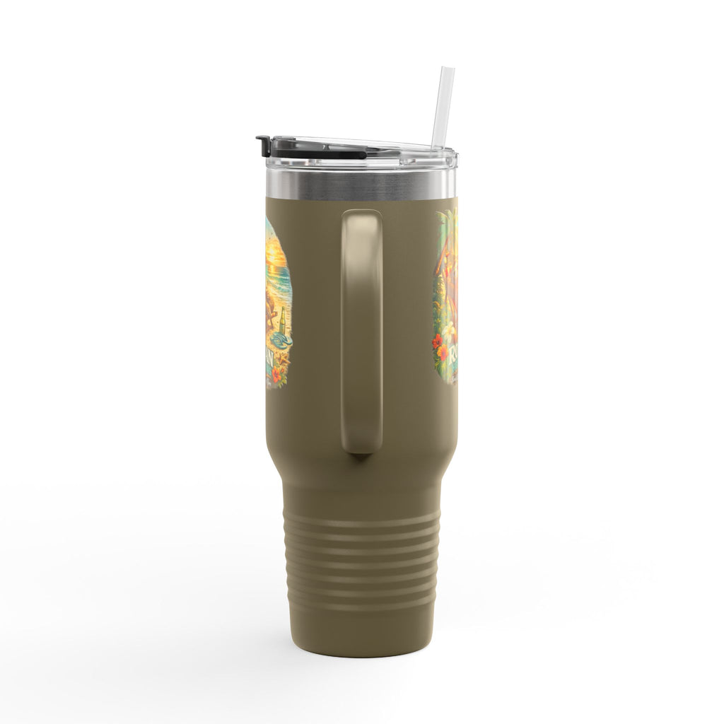 Roatan Honduras Tropical Sloth 40oz Insulated Travel Mug