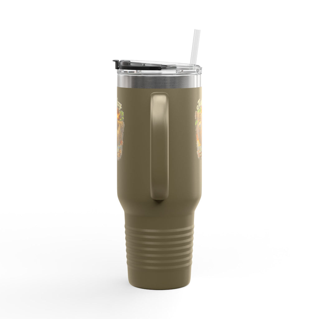 40oz Insulated Travel Mug — 'Just a Sloth Living Life' Cute Sloth Coffee Tumbler