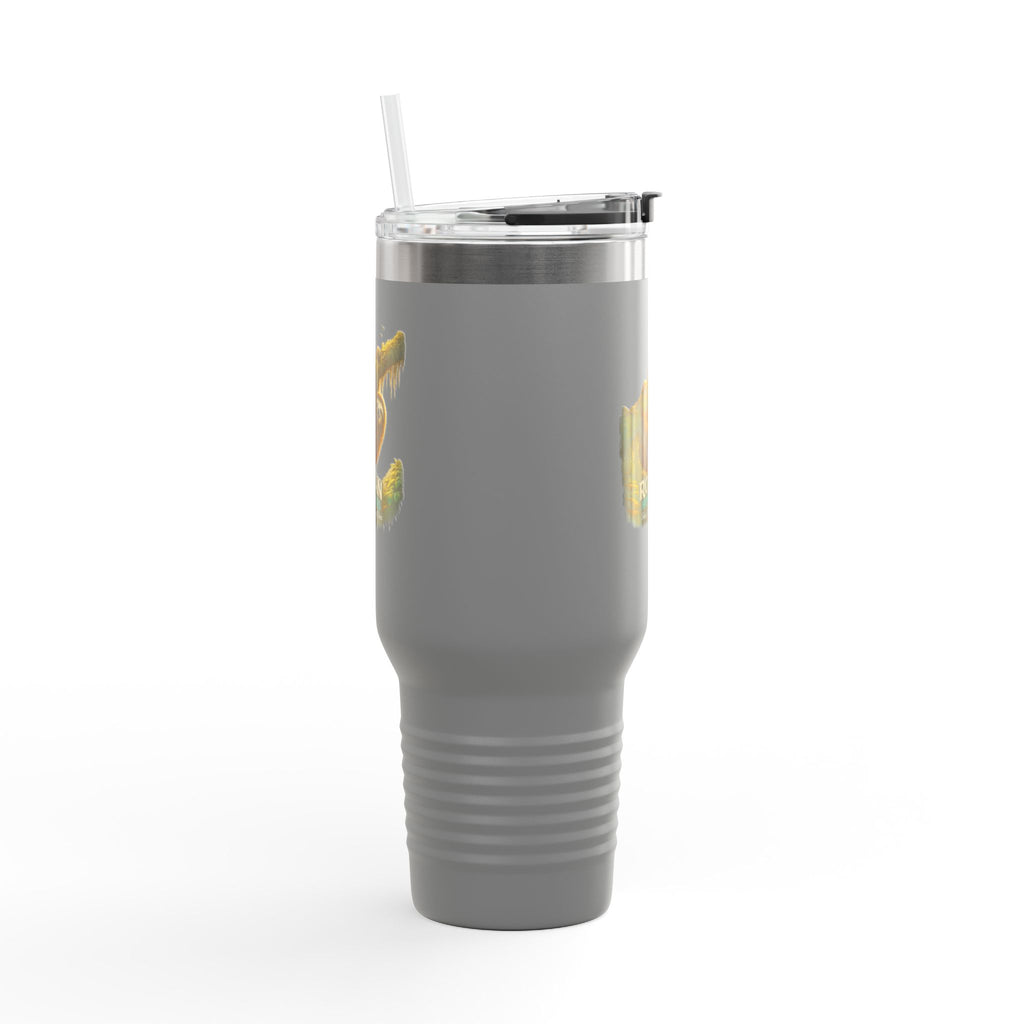 Roatán Sloth 40oz Insulated Travel Mug — Tropical Wildlife Coffee Tumbler