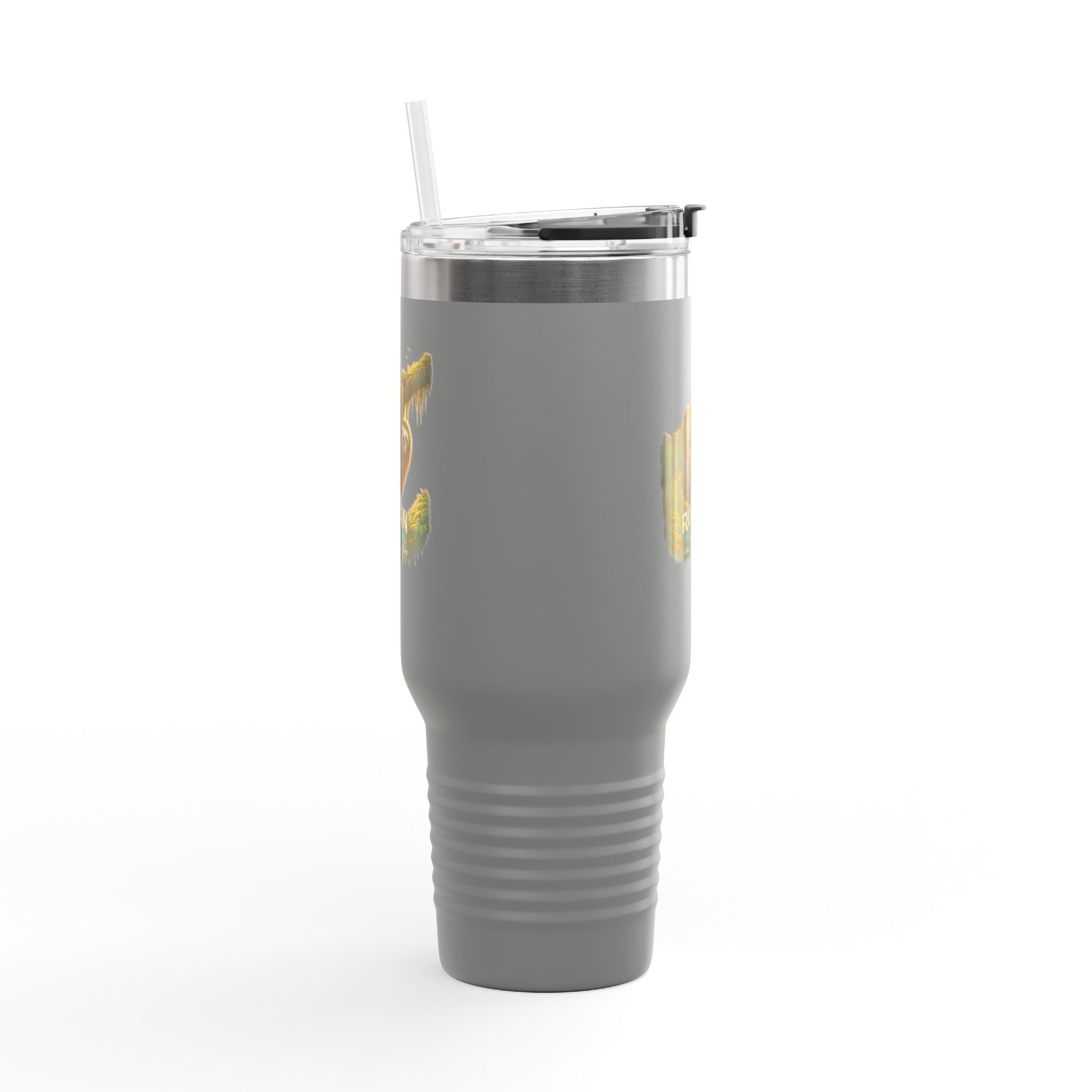 Roatán Sloth 40oz Insulated Travel Mug — Tropical Wildlife Coffee Tumbler