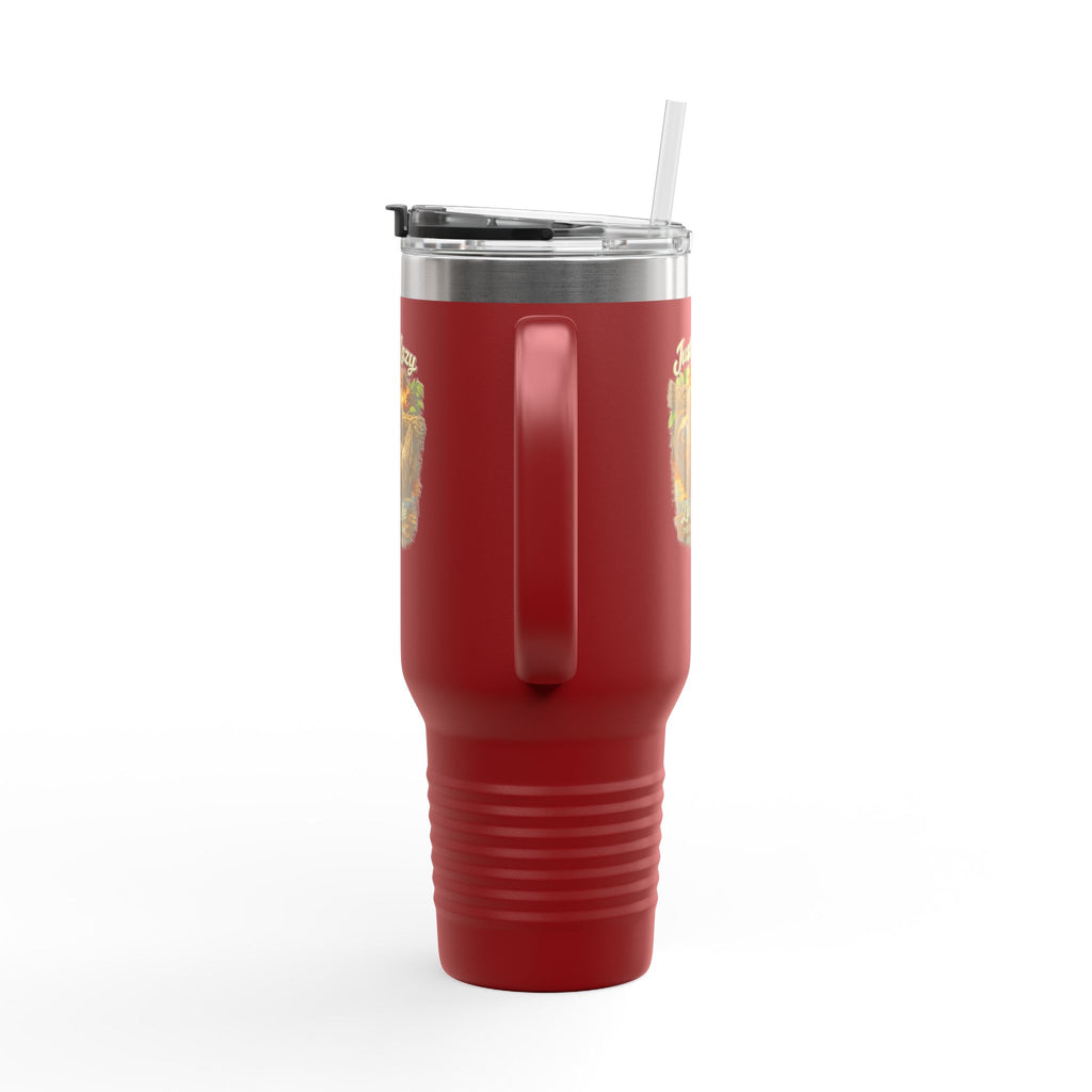 40oz Insulated Travel Mug — 'Just a Sloth Living Life' Cute Sloth Coffee Tumbler