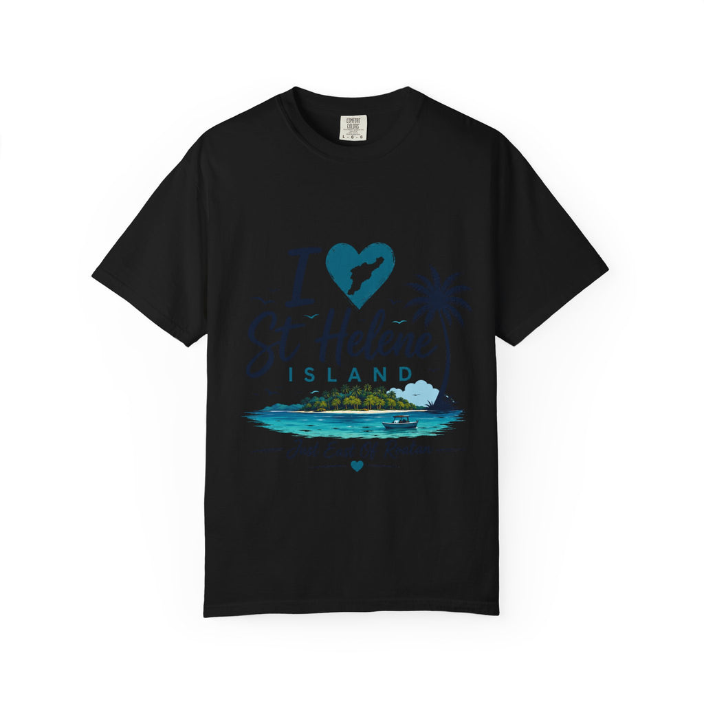 I  St Helene Island T-Shirt — Tropical Palm Beach Vacation Tee
