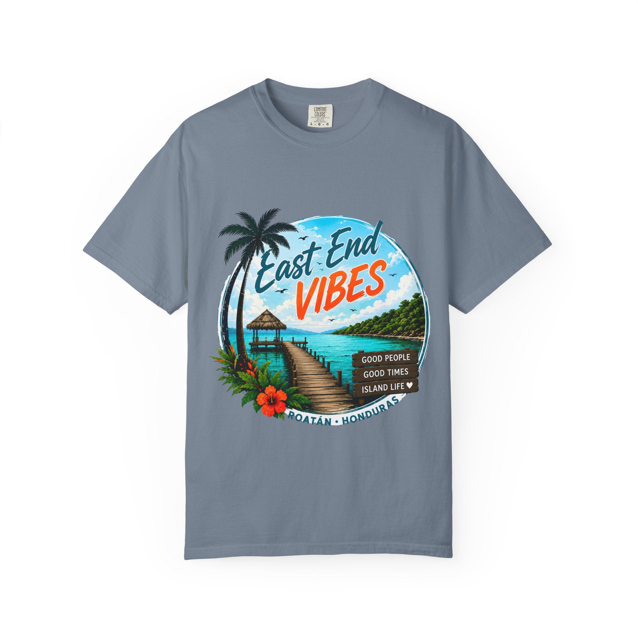 East End Vibes T-Shirt — Roatán Honduras Beach Graphic Tee